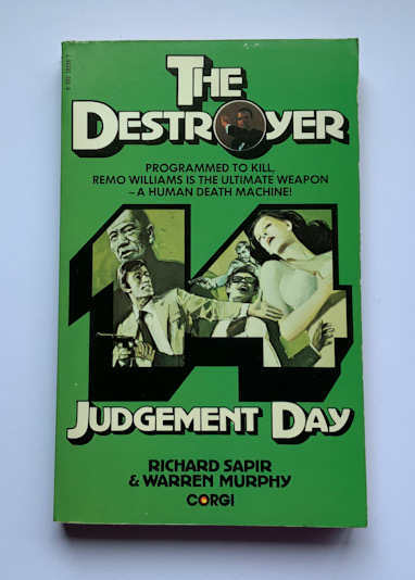 THE DESTROYER JUDGEMENT DAY British Pulp fiction book 1976